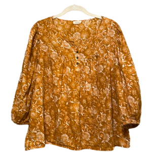 A.N.A FLORAL BLOUSE SIZE L